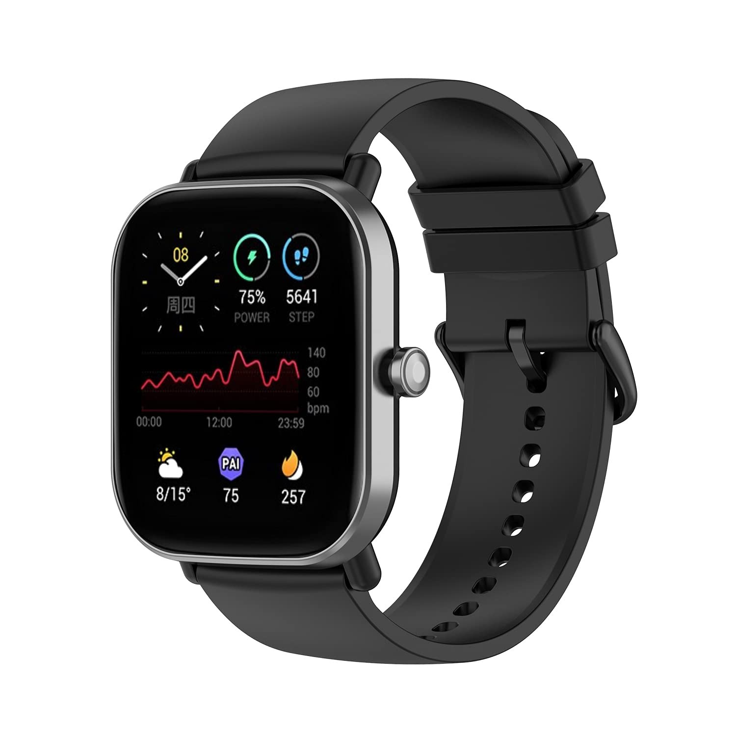 YEEJOK Compatible for Amazfit GTS 4 Bands, 3 Watch Bands 20mm, Black