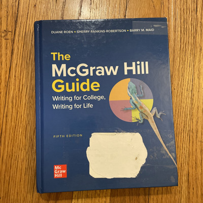 McGraw Hill Guide Writing for College Life Hardcover Book 5th Edition *read*