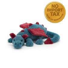 Jellycat Dexter Dragon Large 50cm Plush Stuffed Animal Soft Toy