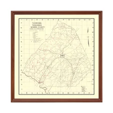 Old Map of McMinn County, TN 1935 - Vintage Tennessee Art