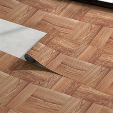 Self Adhesive PVC Flooring Roll Waterproof Wood Pattern 60x300cm Home Use