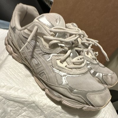 ASICS Gel NYC Men s size 12 White/Silver Low Top 1000000000% authentic