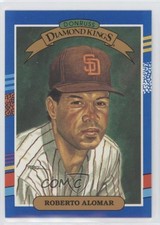 1991 Donruss Diamond Kings Roberto Alomar (3 Yellow Stripes Top Right) HOF 0z2x