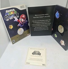 NINTENDO WII SUPER MARIO GALAXY COMMERMORATIVE LAUCH COIN 2007 Rare