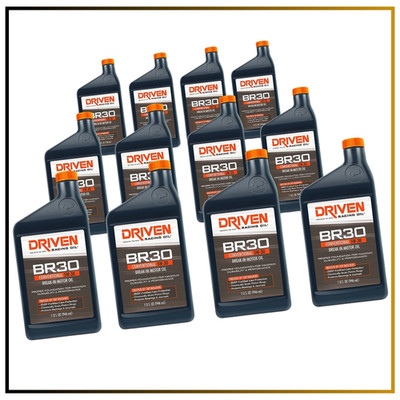 5W-30 BR30 Break-In Motor Oil 12 Qt High Zinc Formula For New Engine Dyno Racing