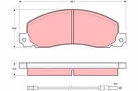 Bremsbelagsatz Scheibenbremse TRW GDB344 FüR A97 Arena TB Trafic Renault Opel TF