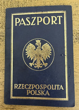 Vintage Poland Dual Passport 1941 Married Couple