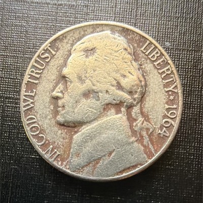 1964 Philadelphia 5C Jefferson Nickel Business Strike KM#A192
