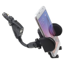 For Samsung Galaxy S20/S21/S23/S24/S25/FE - Car Mount Charger Holder DC Socket