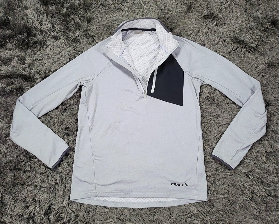 Pullover artesanal para hombre pequeño gris negro cuarto cremallera agujeros térmicos para los pulgares 1909500 Foto 3 de 4