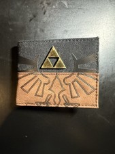 The Legend Of Zelda Bioworld Wallet Brown Black Triforce Bifold NEW