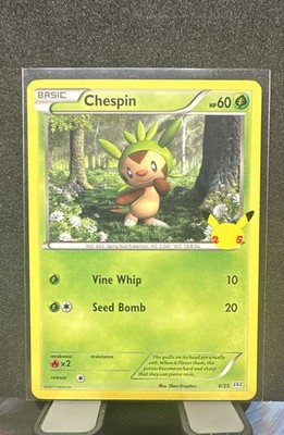 Chespin 006/025 McDonald's 25th Anniversary Holo