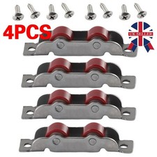 4Pcs Stainless Steel Door Sliding Roller 80 Type Slot Wheel Window Pulley NEW