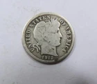 United States 90% Silver Barber Dime 1912 S San Francisco SCARCE