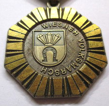 Heritage! RARE original medal 1975 Wiesner Volksmarsch on ribbon