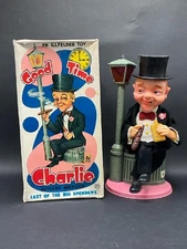 GOOD TIME CHARLIE VINTAGE TIN TOY BATT OPP 1950'S WITH ORIG BOX! BARWARE