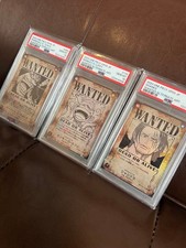 PSA10 Wanted Posters: Luffy, Shanks, Teach