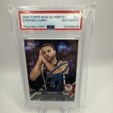 2024 Topps Now Olympic/Paralympic Games - Stephen Curry #27 PSA Auto