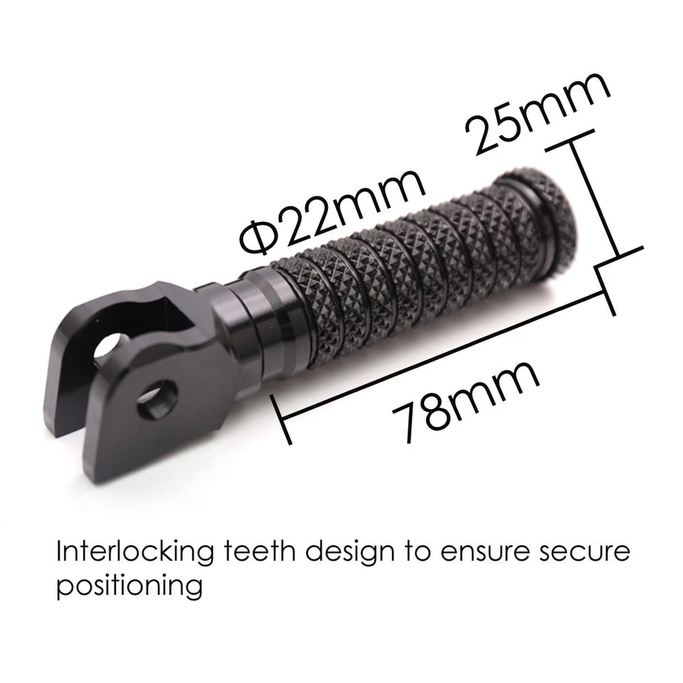 CNC M-Grip Pole Front Foot Pegs Fits BMW F800R 2009-2018 - Изображение 2 из 4