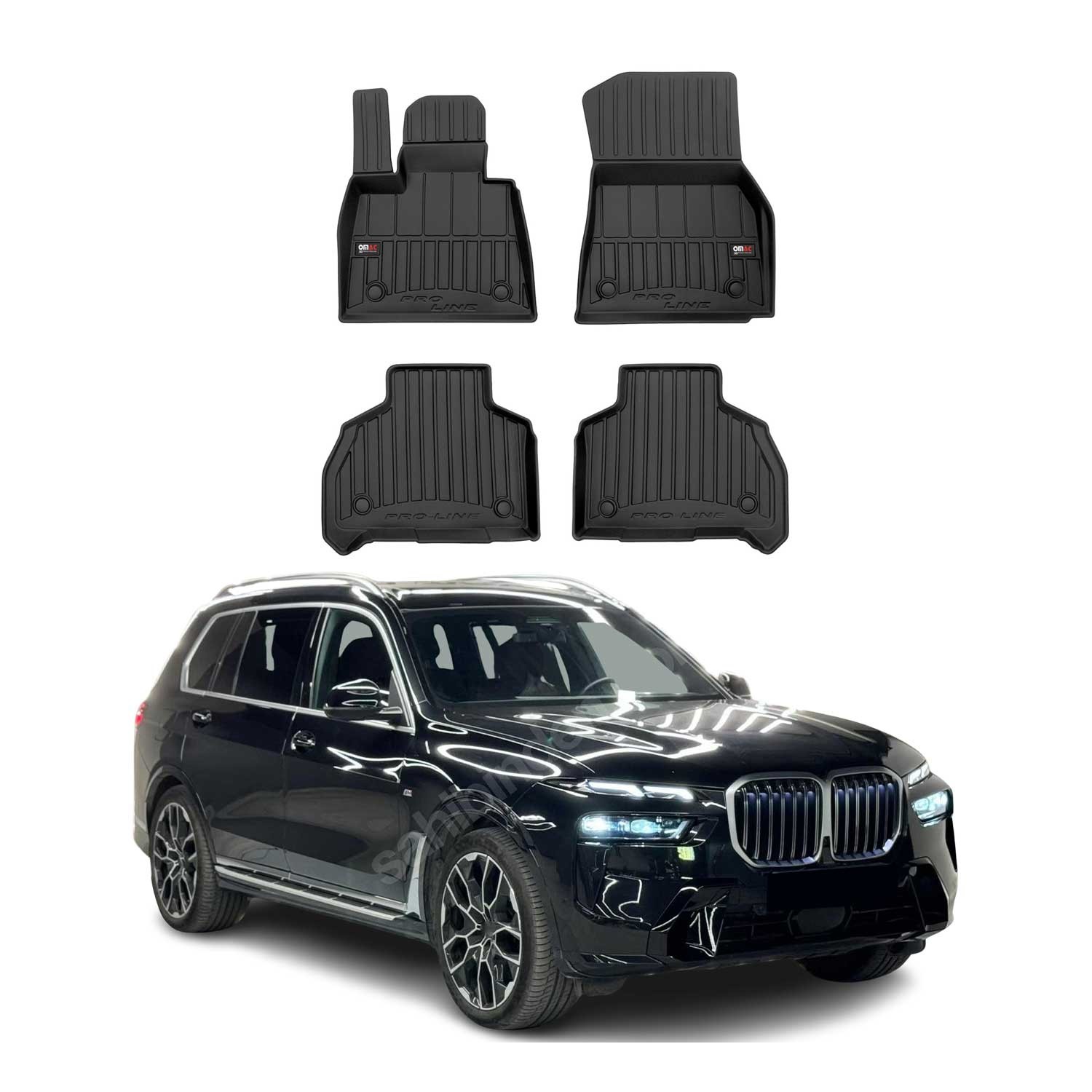 Tapis de sol caoutchouc OMAC contre la boue pour maintenir propre votre BMW X7 G07