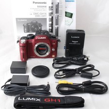 Corpo Panasonic LUMIX GH1 come nuovo, 82 scatti, in rosso comfort (DMC-GH1), Panasonic Dig