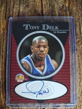 1997 Score Board Tony Delk  Autographed Card    FREE SHIPPING