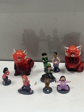 Disney Turning Red Full Set Of 9 Figures Mei Lee Red Panda Ming Miriam Jin Abbey