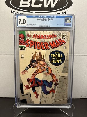 Marvel Amazing Spider-Man #34 (1966) CGC 7.0 Stan Lee Steve Ditko White