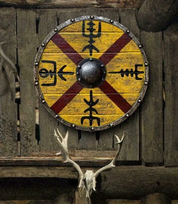 Christmas King Medieval Authentic Viking Shield Red Kite Templar Shield