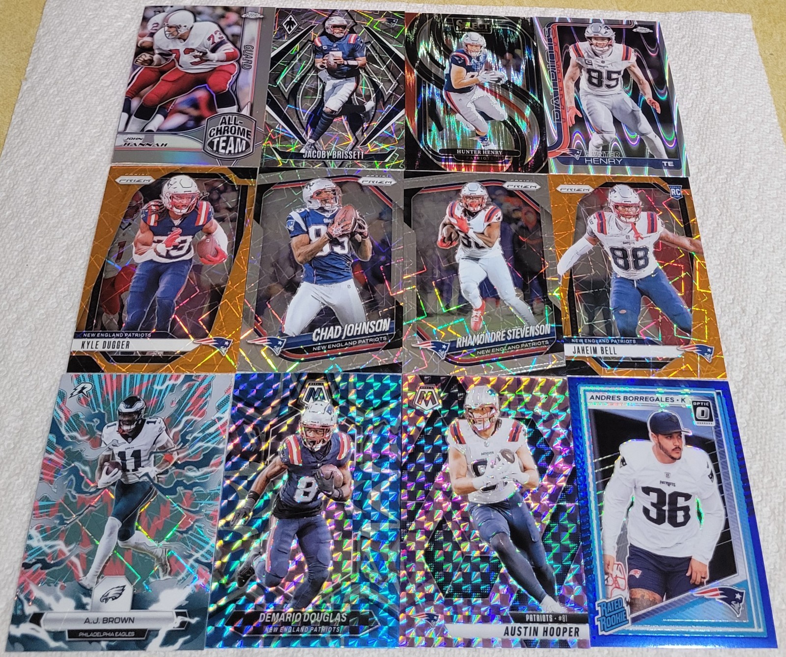 Drake Maye, Tom Brady, Deion Branch, Patriots RC jersey auto ref prizm SGC (35) view 3