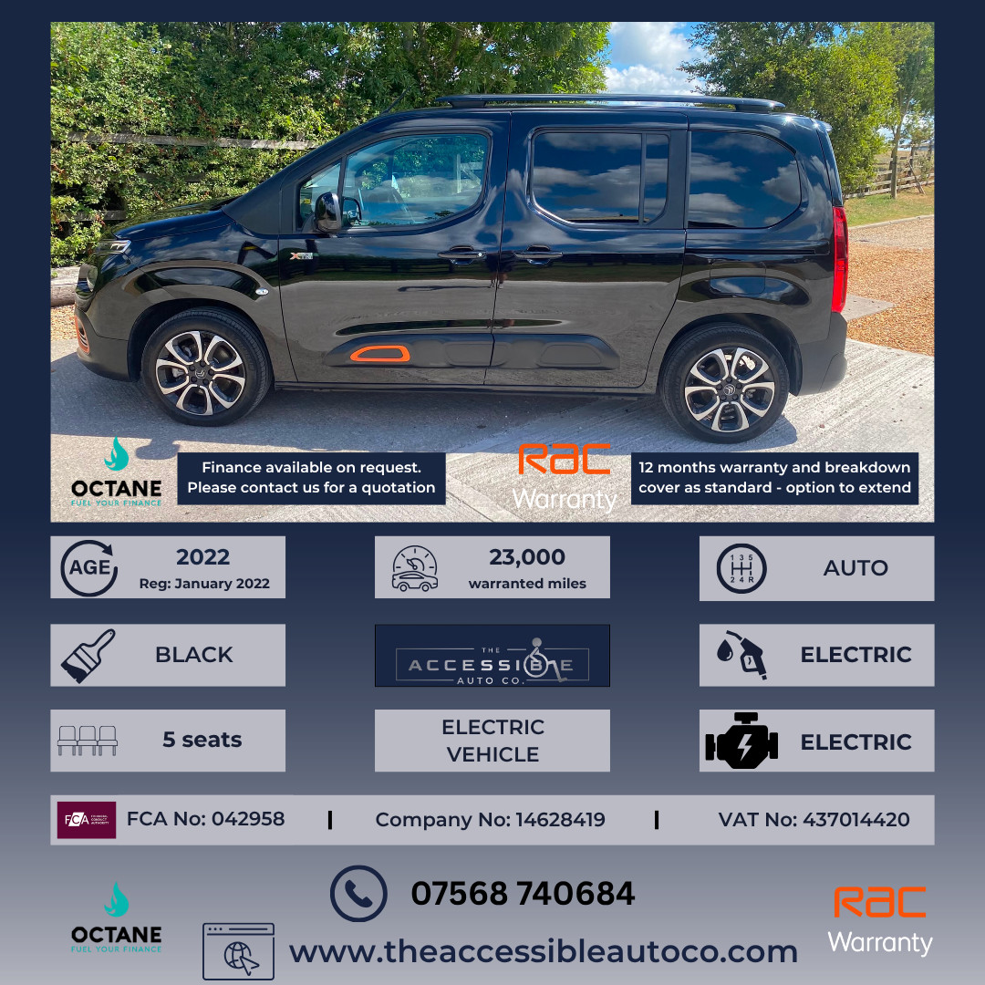 2022 Citroen Berlingo 100kW Flair XTR M 50kWh 5dr Auto MPV ELECTRIC Automatic