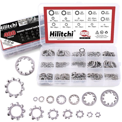 #ad High Quality Stainless Steel Star Lock Washers Set 400 Pcs $23.77