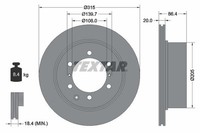 2 X Bremsscheibe Textar 92146703 FüR Hyundai Terracan