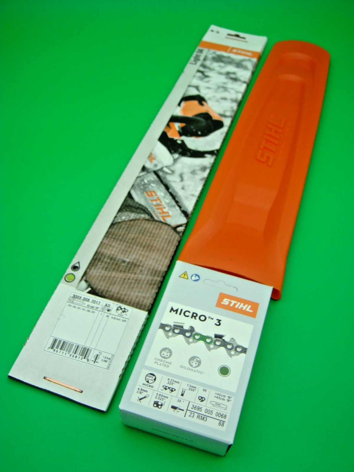 STIHL MS200 MS230 MS241 MS250 MS251 CHAINSAW 18" LIGHT BAR & CHAIN ...