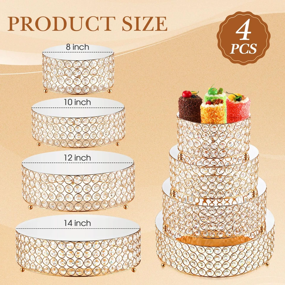 Cake Stand Set 4 Pcs 8 | 10 | 12 - Image 4 of 4