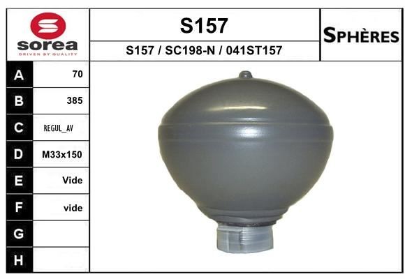 Sphère de suspension avant pour Citroën C5 III 2.0 HDi 140 CH