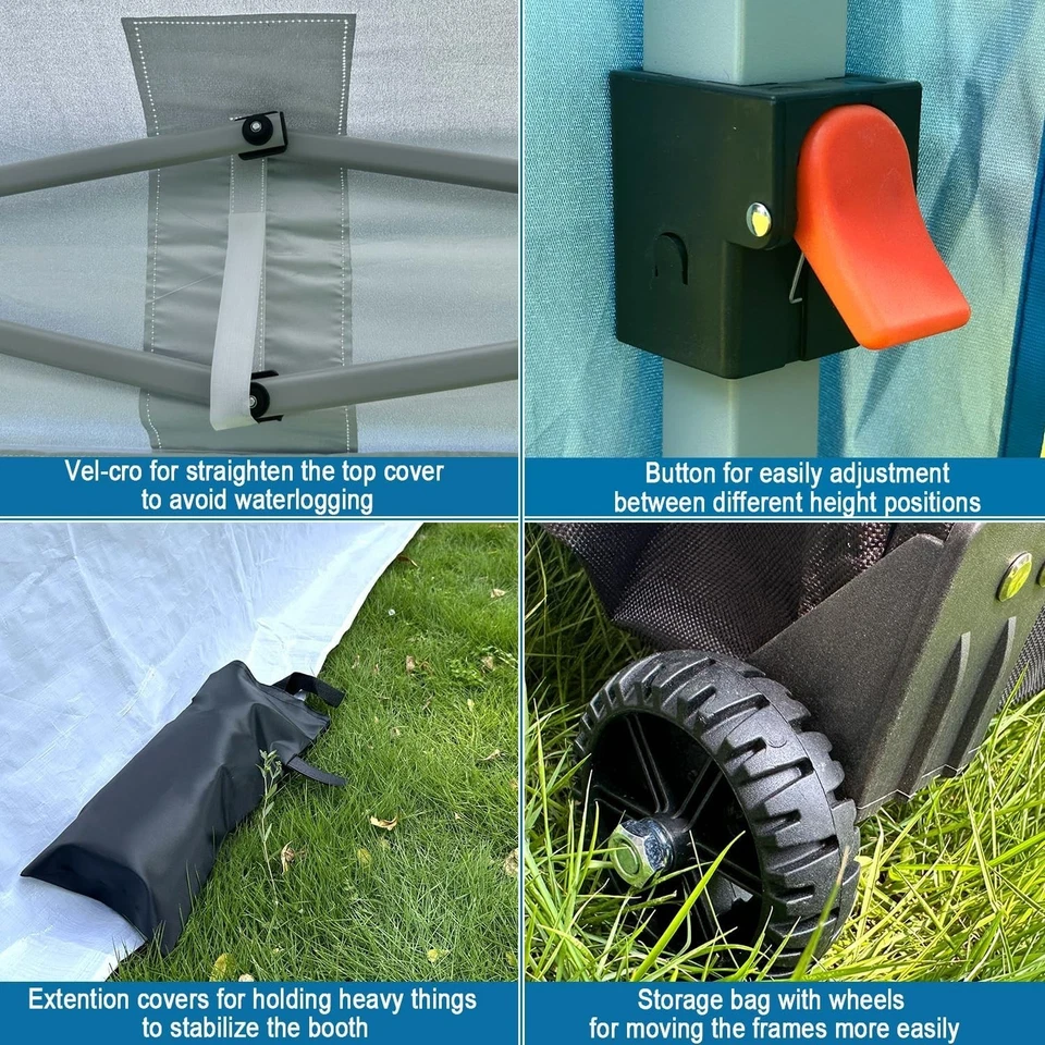 Cabina de pintura portátil impermeable de 10X10X9 pies con filtros de aire y plegable de 2 piezas Foto 4 de 4