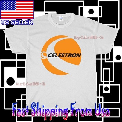 NEW SHIRT CELESTRON TELESCOPES LOGO T-SHIRT AMERICAN USA FUNNY UNISEX SIZE S-5XL