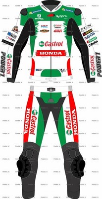 MarkX Mens Racing Leather Suit MotoGP 2026 Genuine Leather Motorcycle Racing Suit