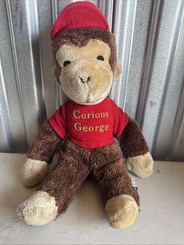 Vintage Curious George Stuffed Animal Monkey 12" Eden Toys 1984 - Picture 1 of 5