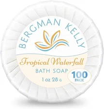 BERGMAN KELLY - Hotel Soap Bars in Bulk - Tropical Waterfall, 1 oz, 100 PK - ...