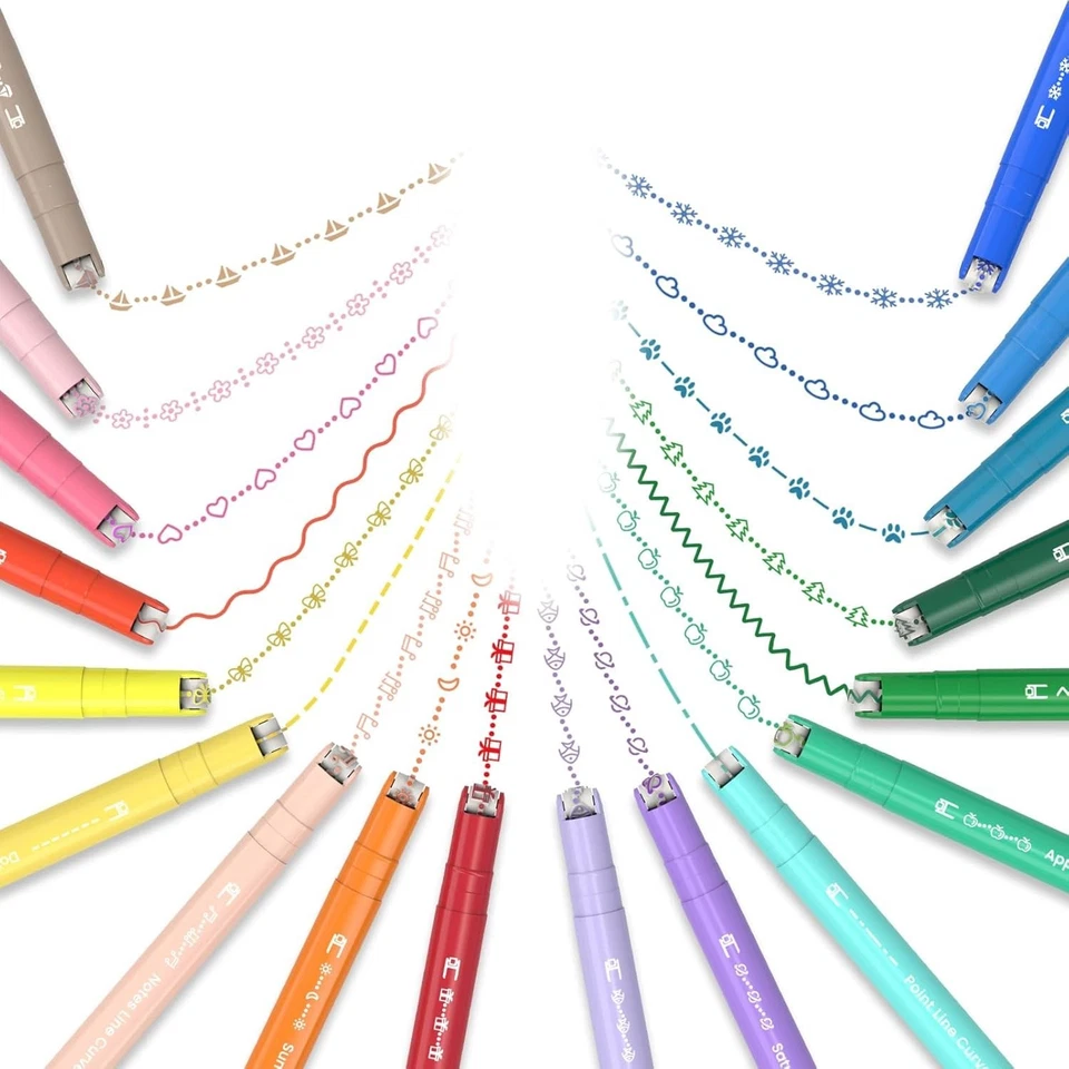 Doppelspitze Textmarker | 18 Muster | Farbvielfalt - Bild 3 von 4