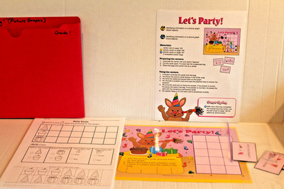 ''Let's Party'' Picture Graphs Math Graphing Educational Learning Activity Grade 1