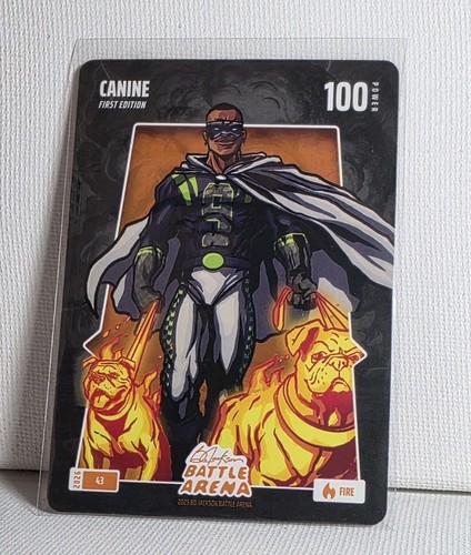 2026 Bo Jackson Battle Arena ~Canine ~ #43 Fire ~ Kenneth Walker First Edition