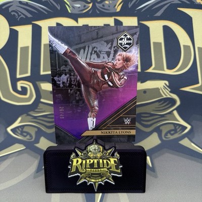 Nikkita Lyons WWE Panini Chronicles 2023 Limited Base Purple /49 #239