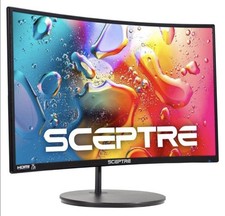 Sceptre 2025 20" LED Monitor 1600x900 75Hz HDMI VGA Built-in Speakers curved