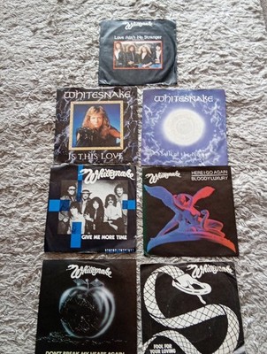 Whitesnake 7 7'' Singles - Here I Go Again, Fool For Your Loving, IS This Love