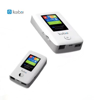 Karbor 6000mAh Portable Mi-Fi Router Power Bank ESIM Wifi /Sim Card 2.4G WiFi6 