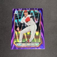 2026 Bowman Chrome 1st Bowman #BCP-84 David Hagaman Purple RayWave 155/250