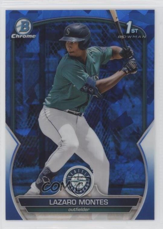 2023 Bowman Sapphire Edition Chrome Prospects Lazaro Montes #BCP-58 0q14